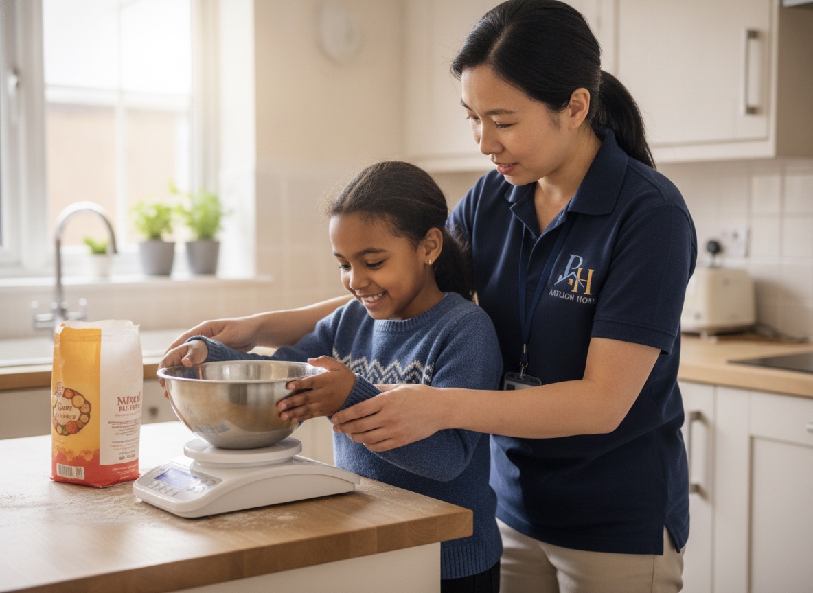 Individualised support with everyday activities at The Pavillion Homes